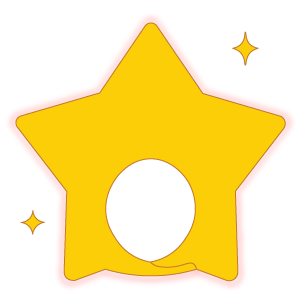 星の被り物（面長顔用・サムネイル）