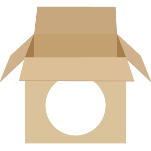 段ボール箱の被り物（丸顔用・サムネイル）