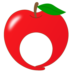 リンゴの被り物（丸顔用・サムネイル）