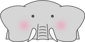 ゾウの帽子（短い牙・サムネ）