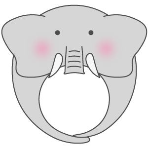 象の被り物（丸顔用・サムネ）