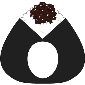 昆布おにぎりの被り物２（面長顔用・サムネイル）