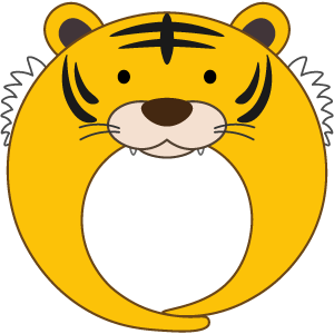 虎の被り物（丸顔用・サムネイル）