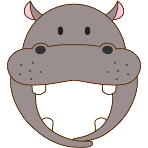 カバの被り物（丸顔用・サムネイル）