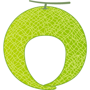 メロンの被り物（面長顔用・サムネイル）