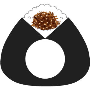 おにぎり鰹おかか２（丸顔用・サムネイル）