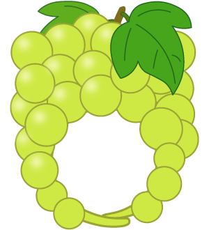 マスカットの被り物（丸顔用・サムネイル）