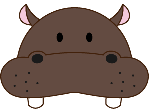 茶色のカバの帽子（サムネイル）