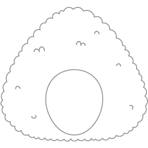 海苔なし塩おにぎり２（面長顔用・サムネ）