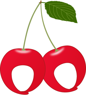 赤いサクランボの被り物（2人用・サムネイル）