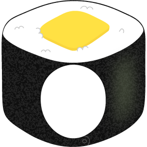 新香巻きの被り物（面長顔用・サムネイル）