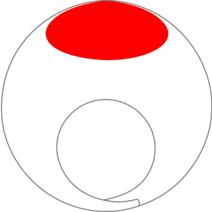 日本国旗の被り物２（丸顔用・サムネイル）