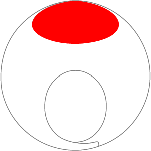 日本国旗の被り物２（面長顔用・サムネイル）