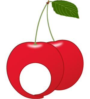 さくらんぼの被り物（丸顔一人用・サムネイル）